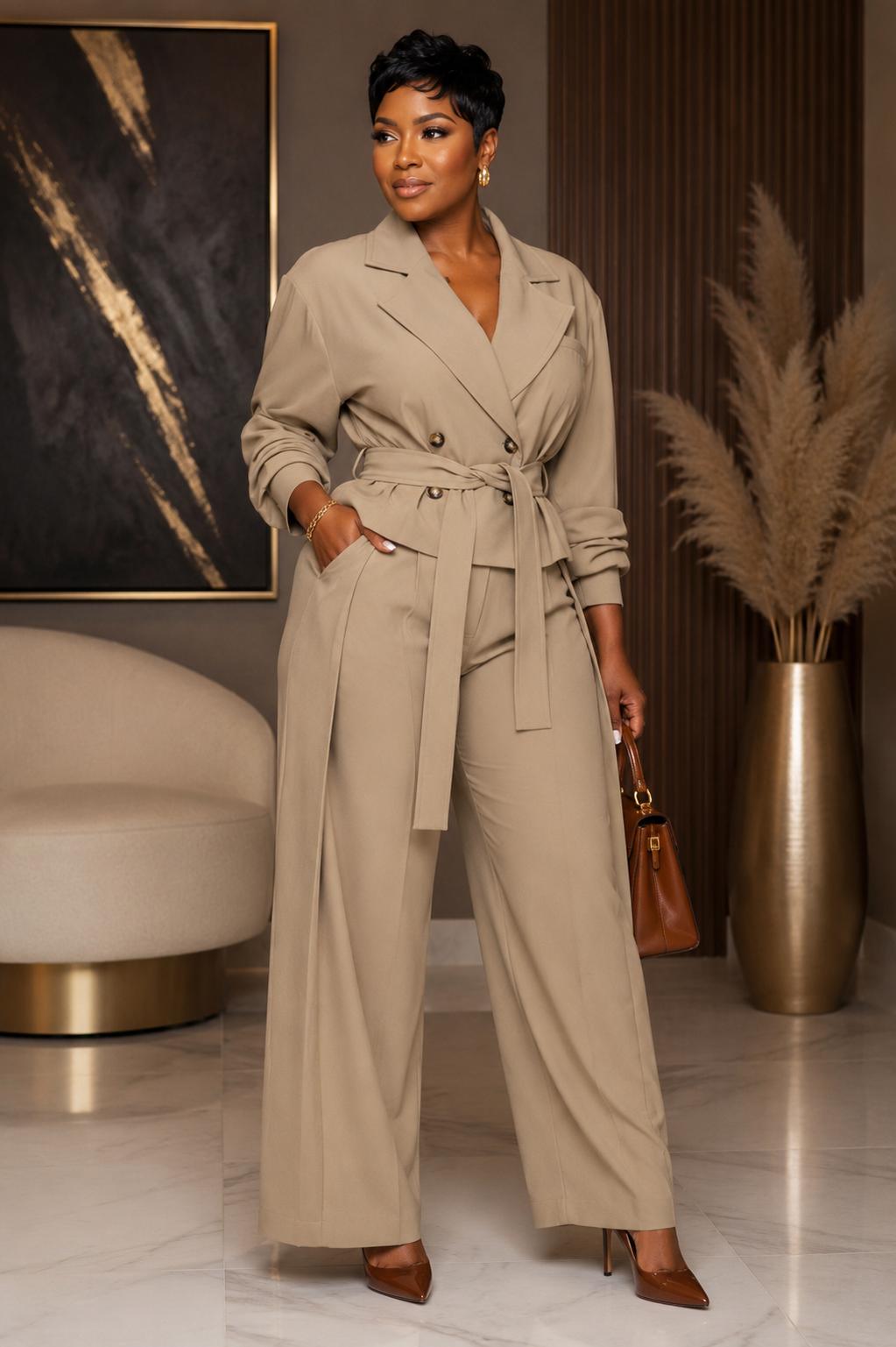 Lets Talk Business Pants Set