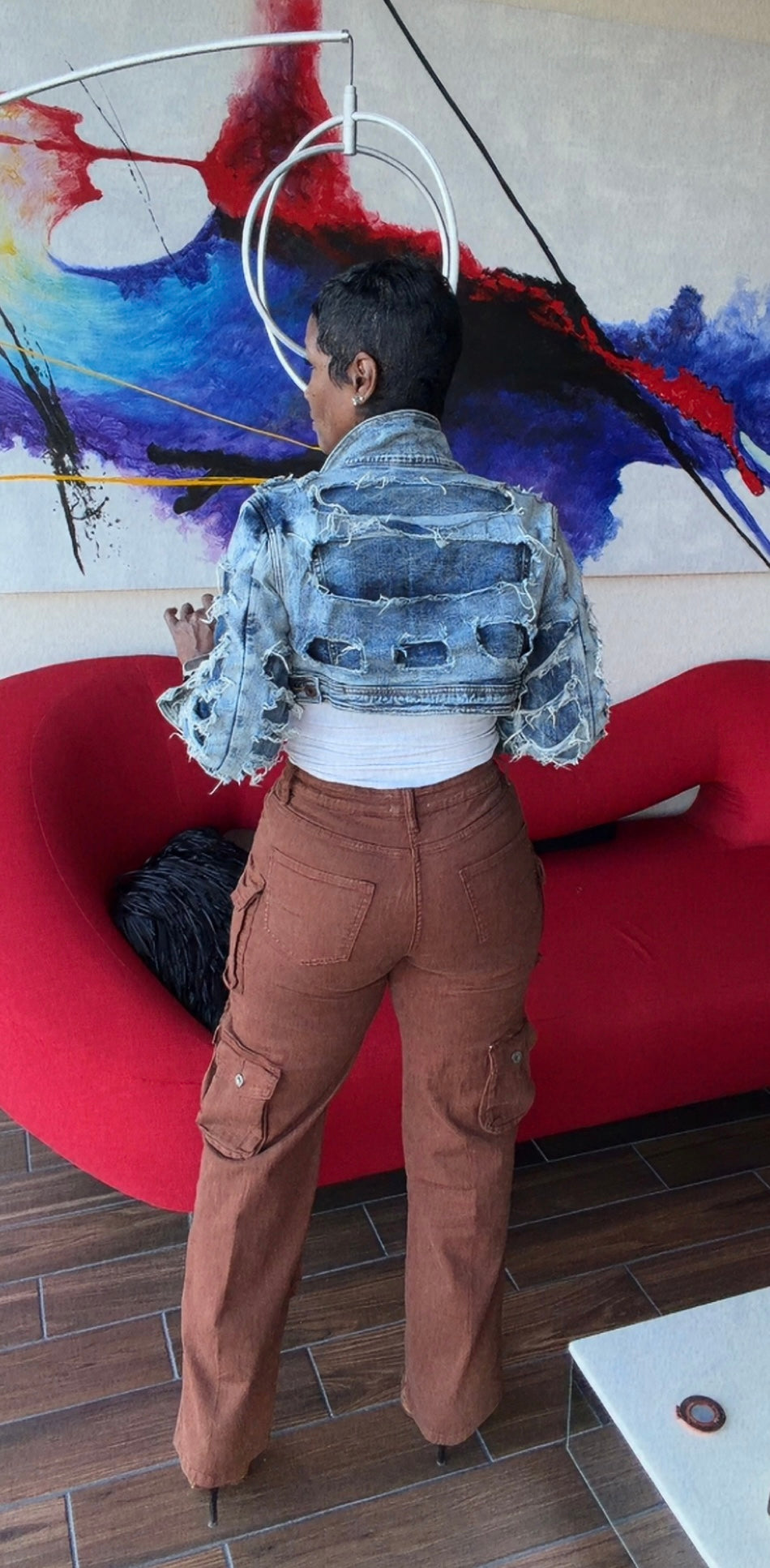 Chocolate Brown Cargo Jeans