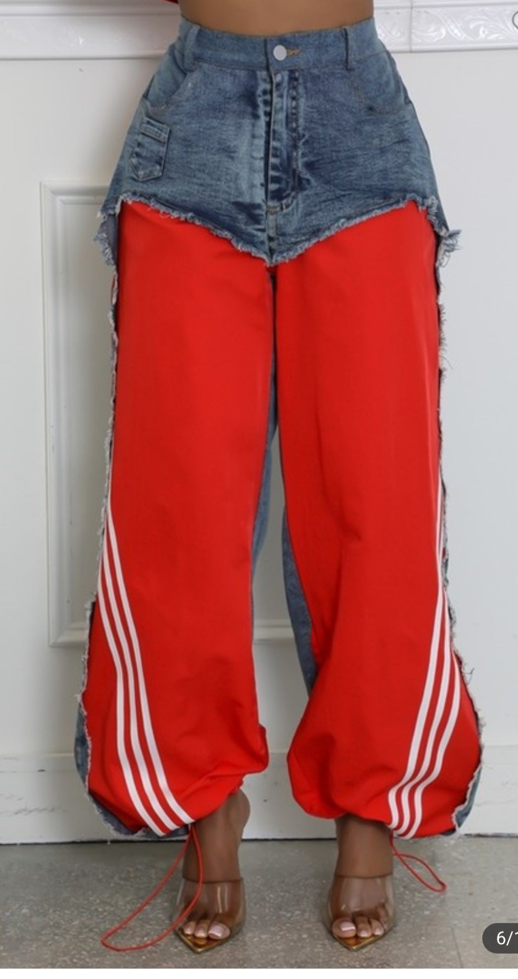 Denim Match Joggers