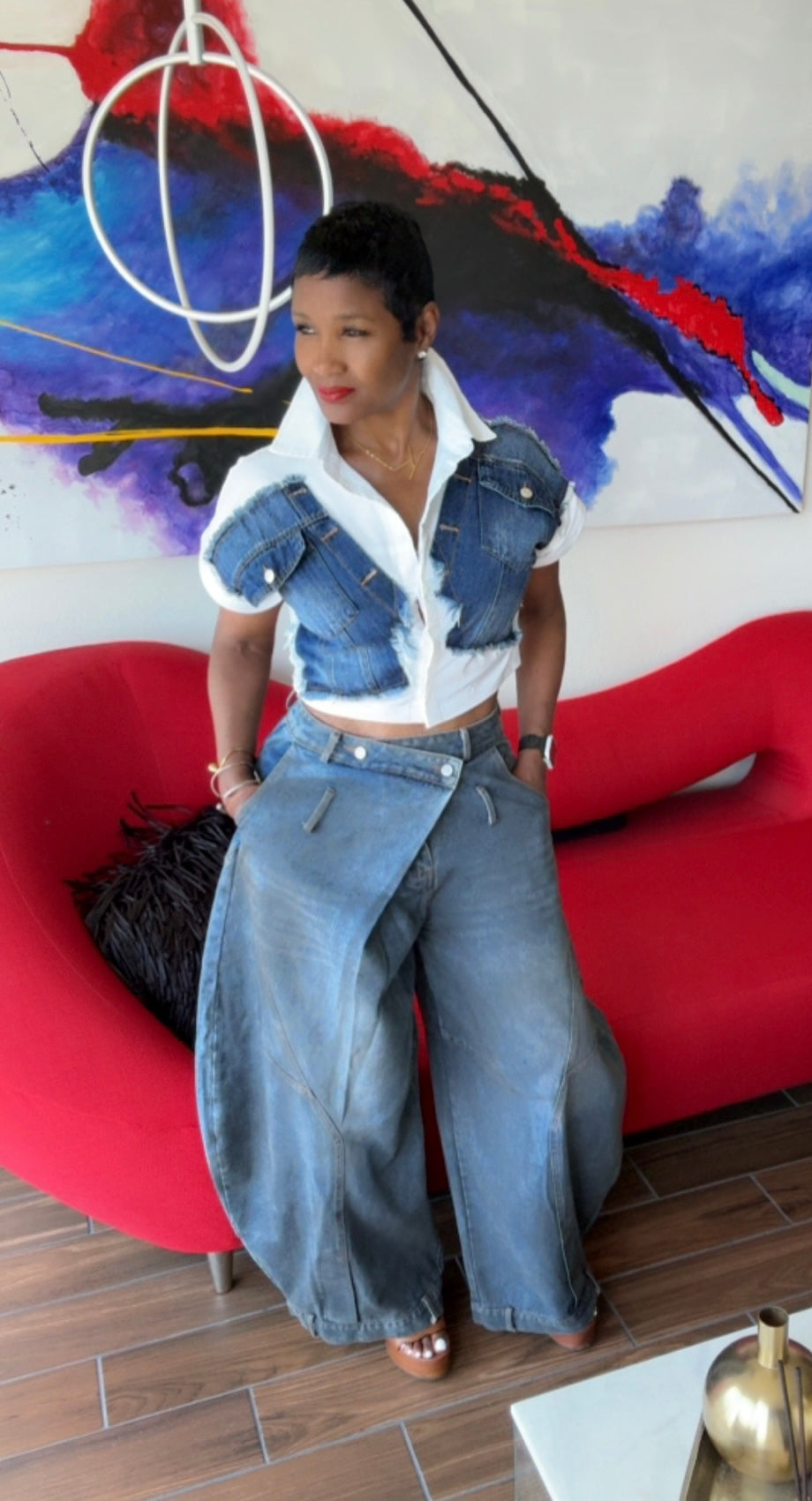 Barrel Wide Leg Jeans