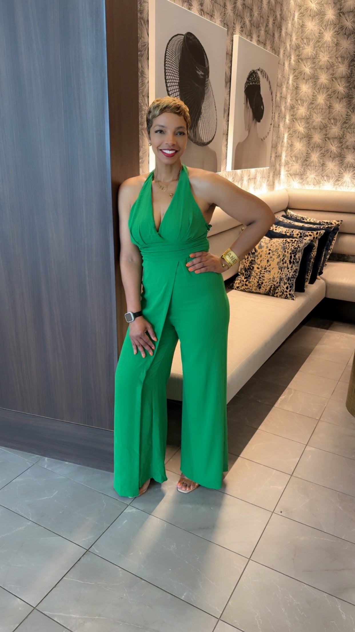 Love My Vibe in Green Jumpsuit