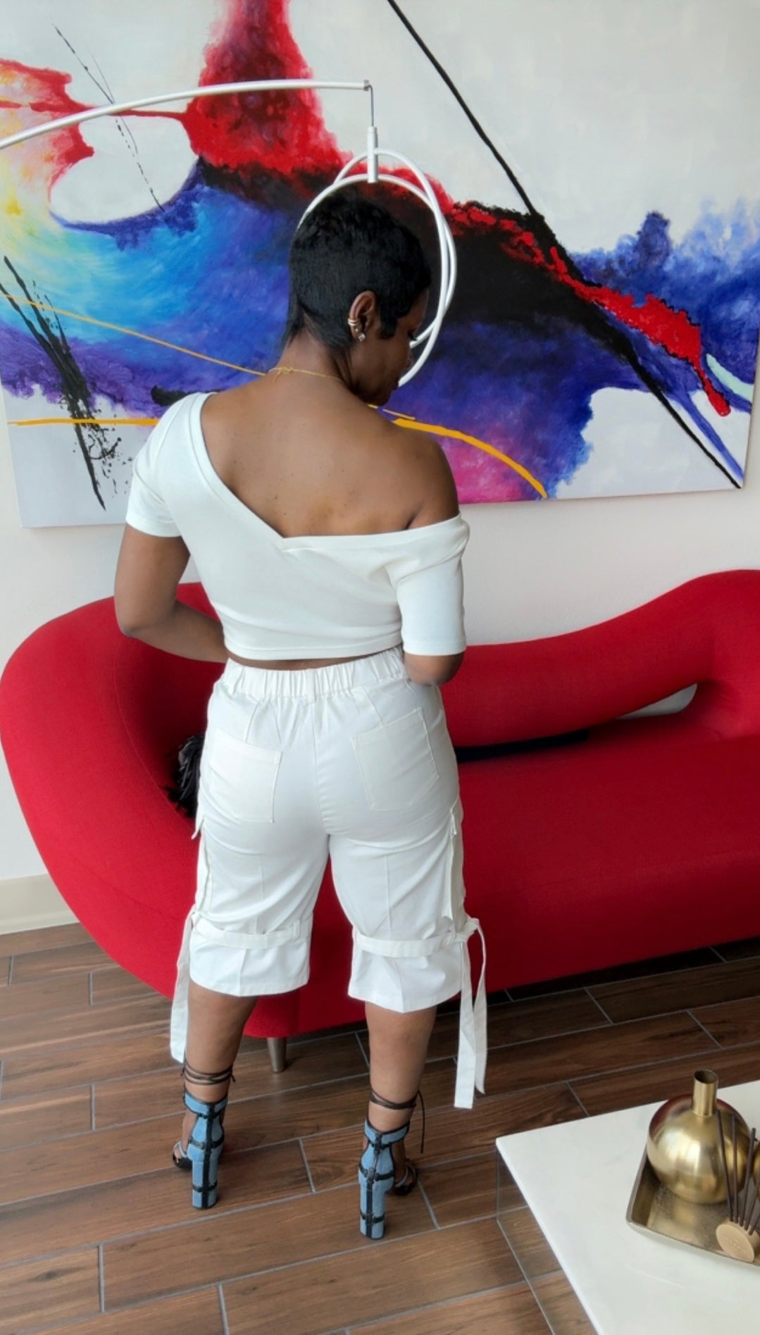 Cargo Shorts in White