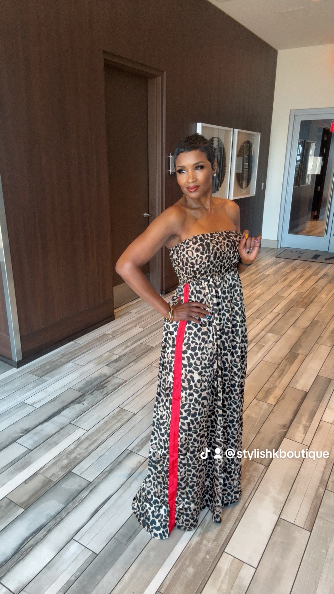 Absolutely Must Have Leopard with Red Romper