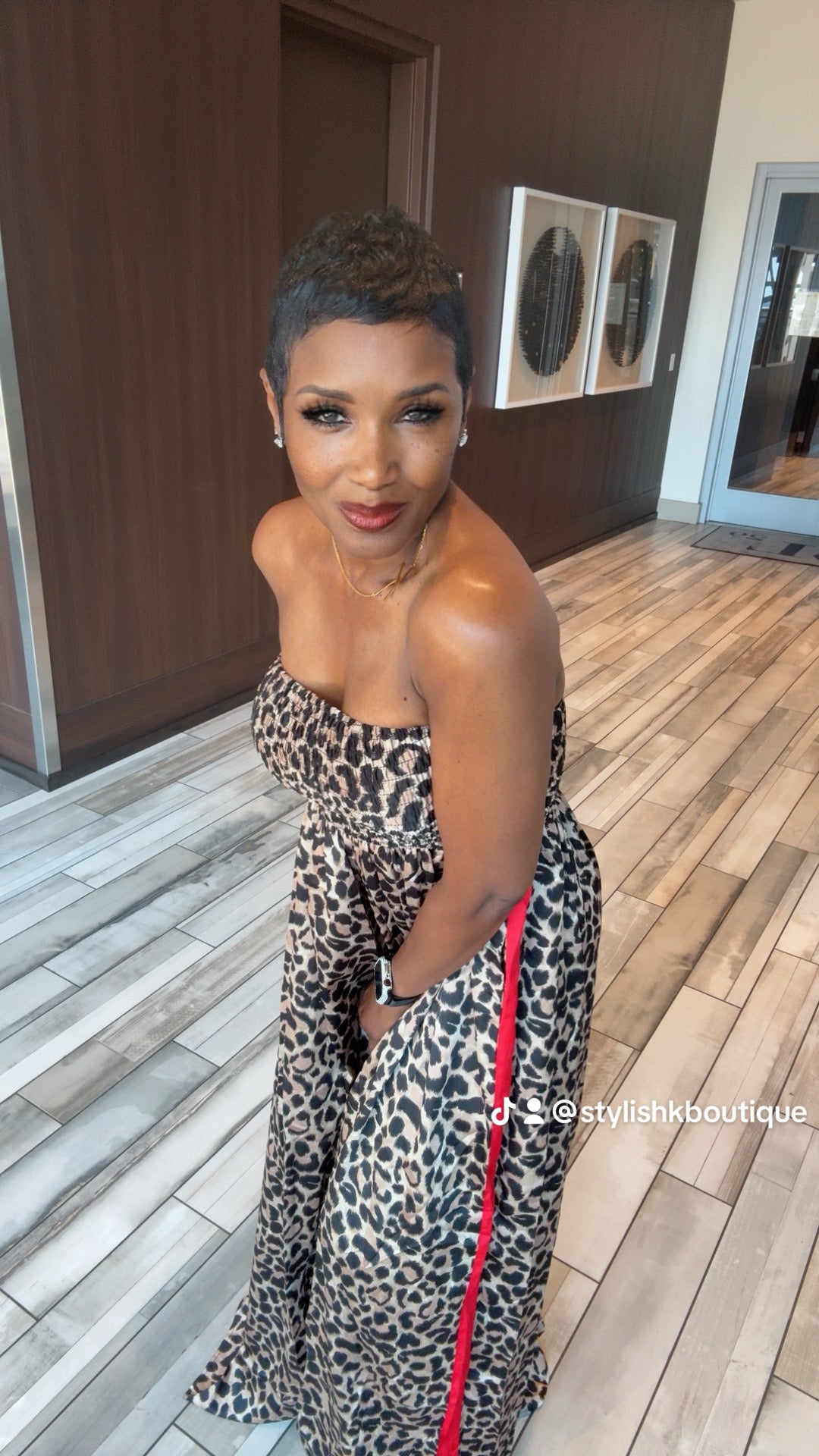 Absolutely Must Have Leopard with Red Romper