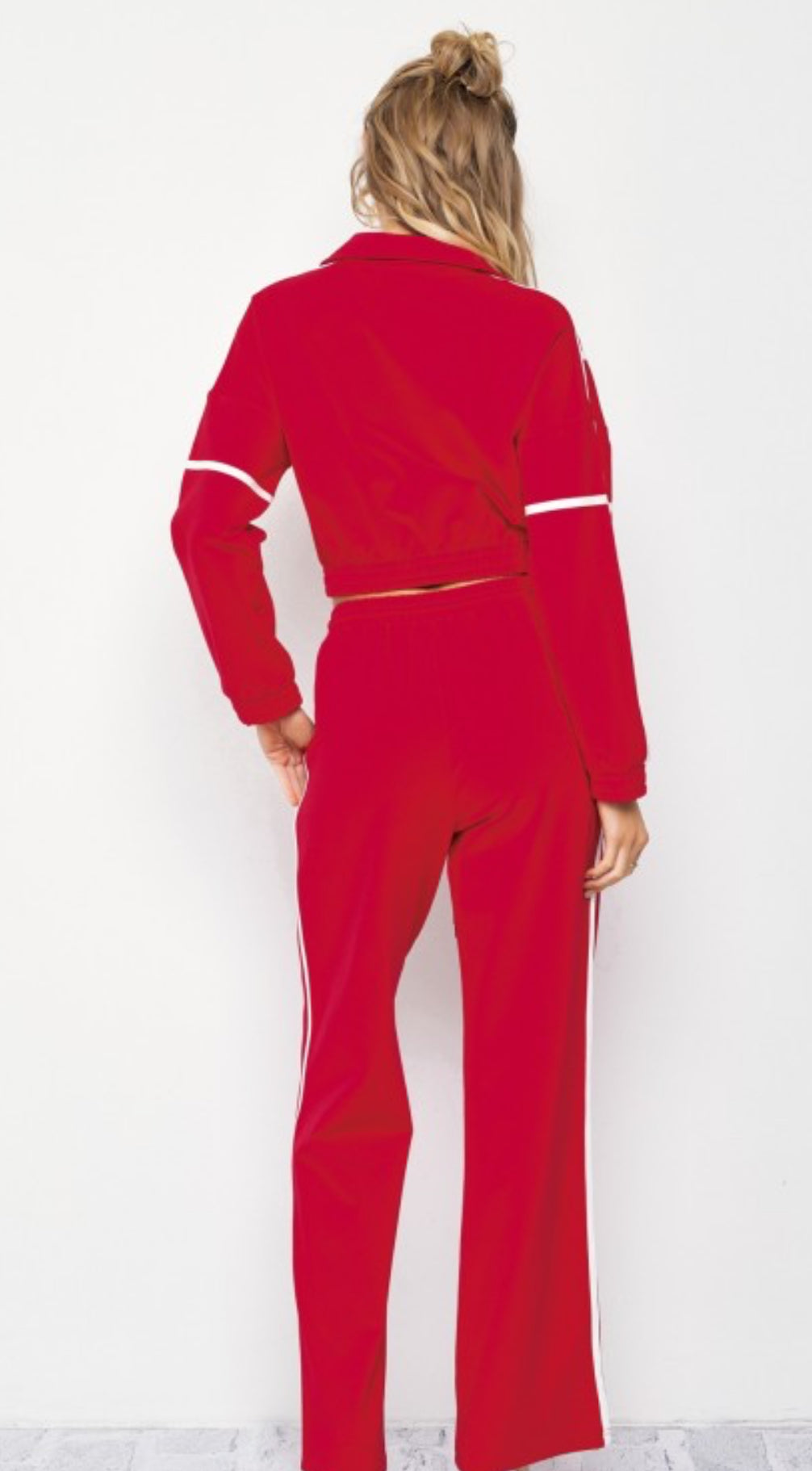 Come Thru in Red Track Set
