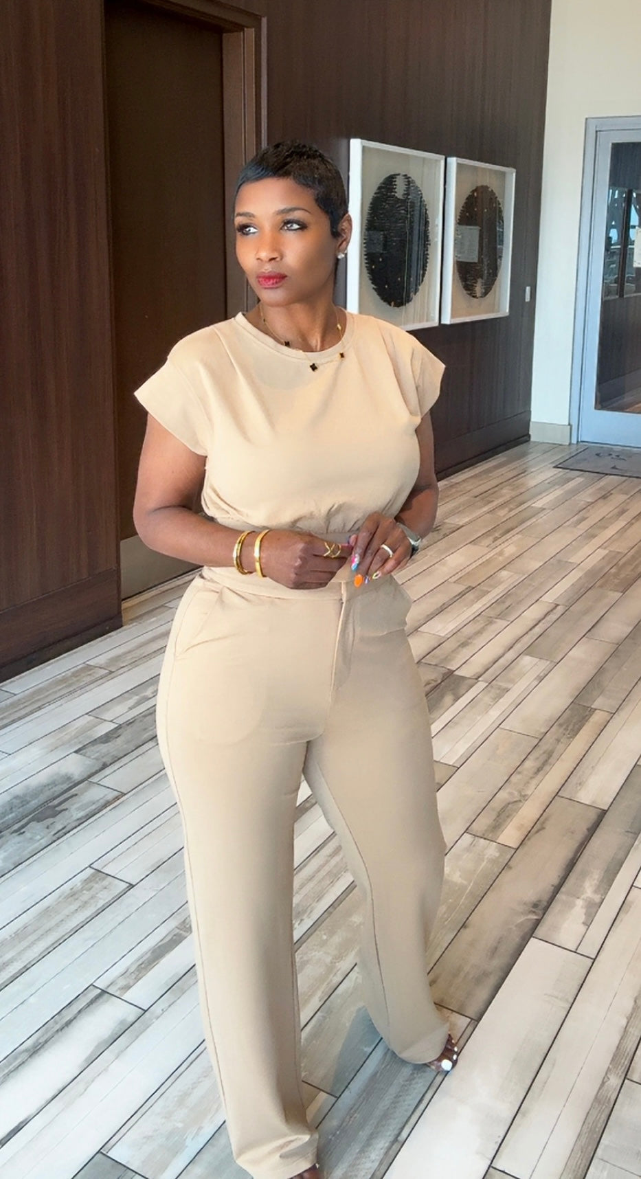 Cozy Corporate Beige Set