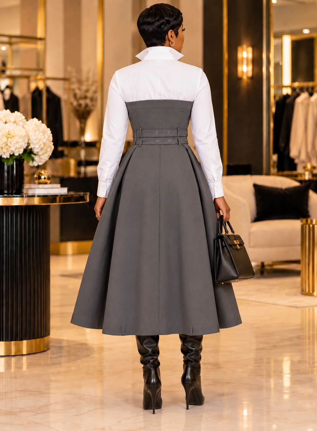 Game Changer Trench Midi Dress
