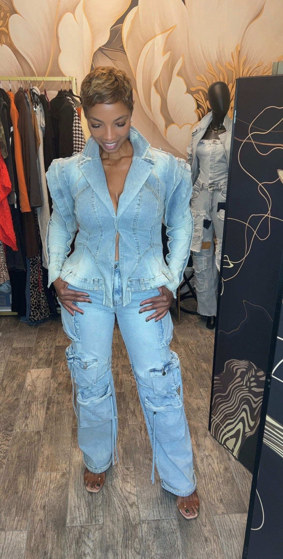 Get You One Denim Top