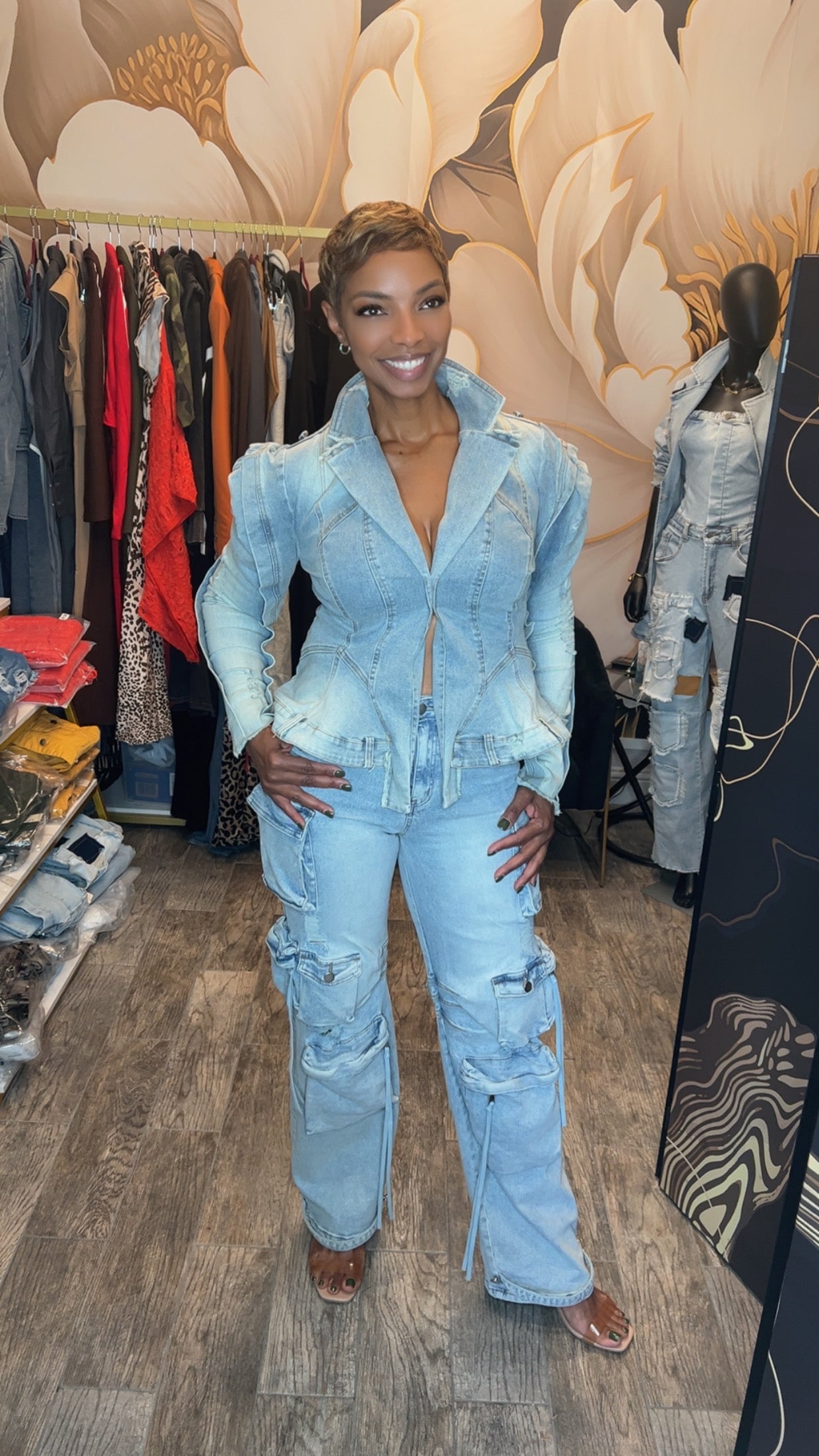 Get You One Denim Top