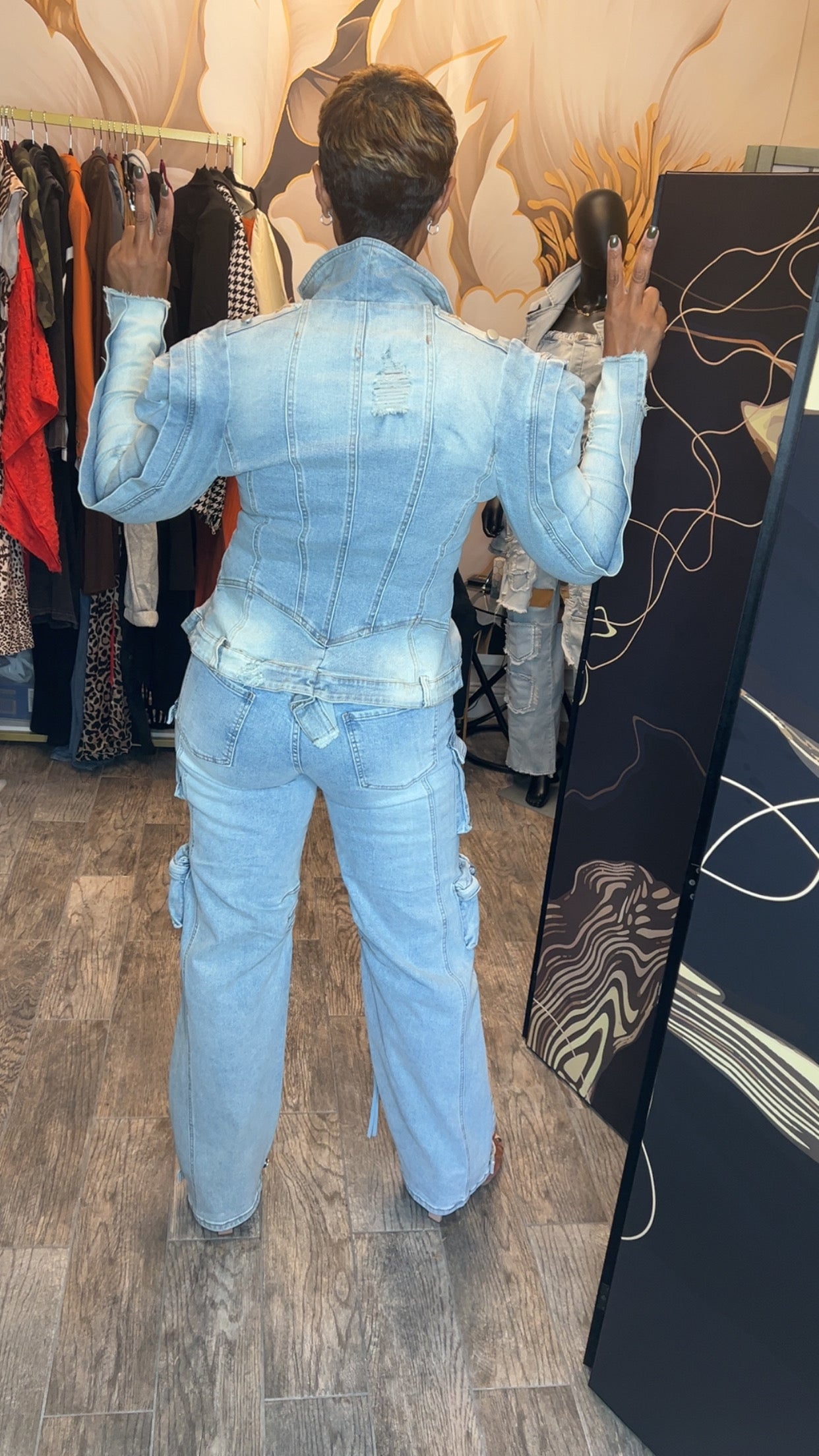 Get You One Denim Top