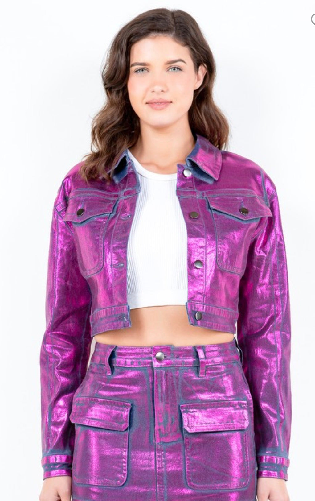 Come Thru Metallic Gold Jacket