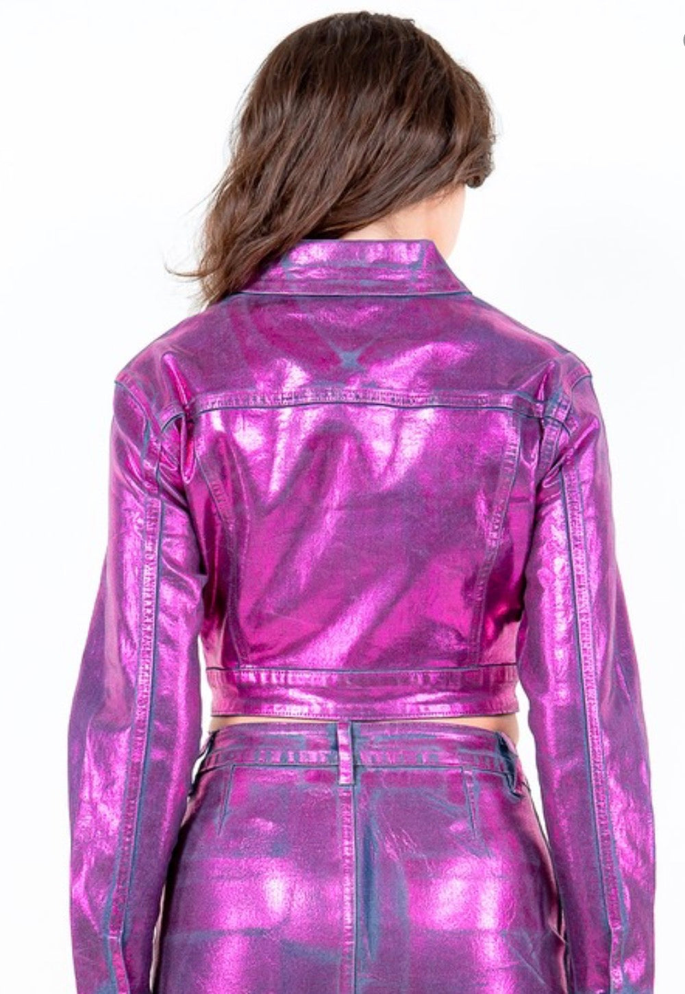 Come Thru Metallic Gold Jacket