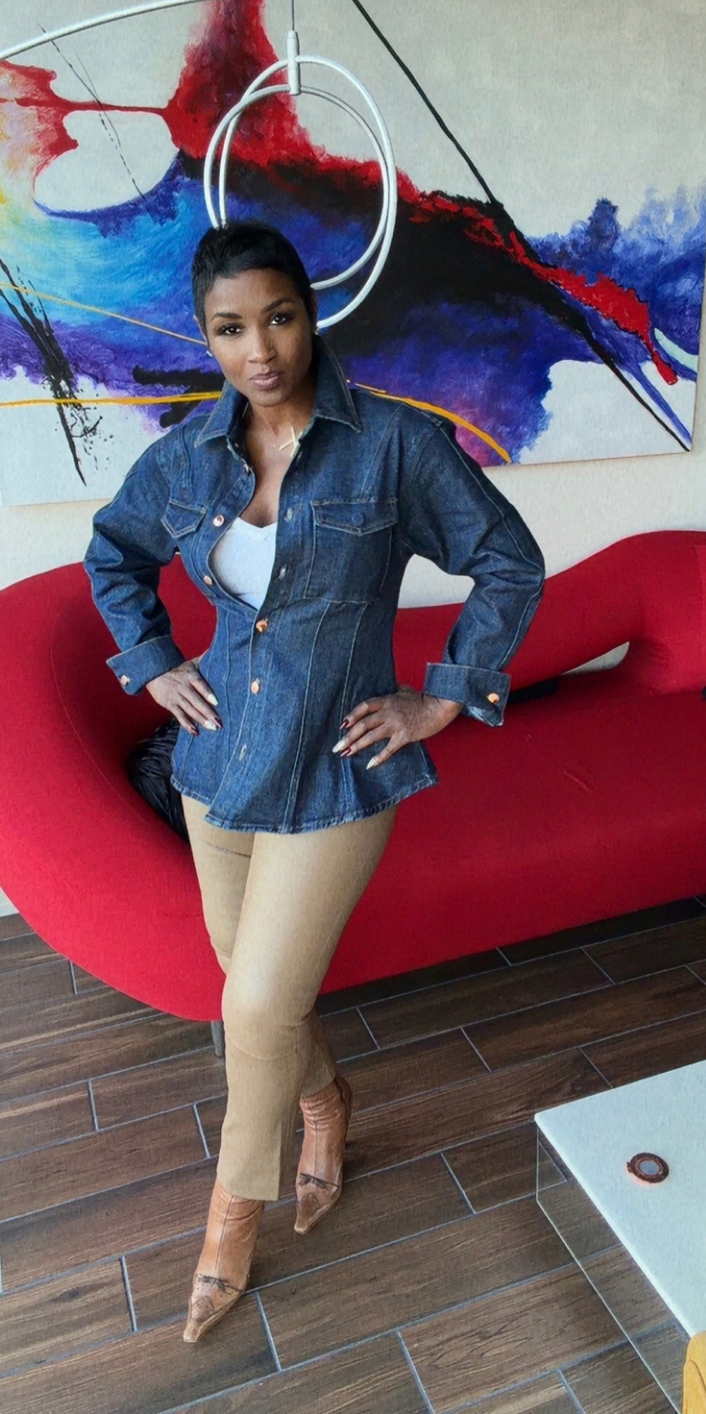 Style Me In Indigo Top