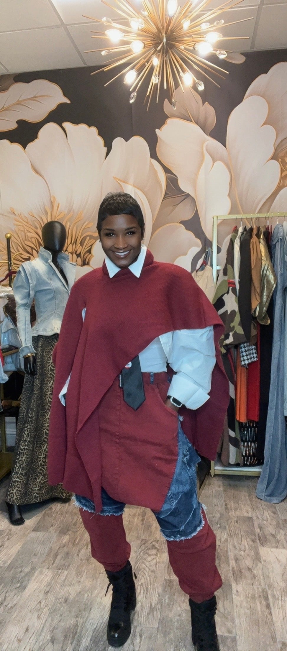 Mock Neck Sweater Top