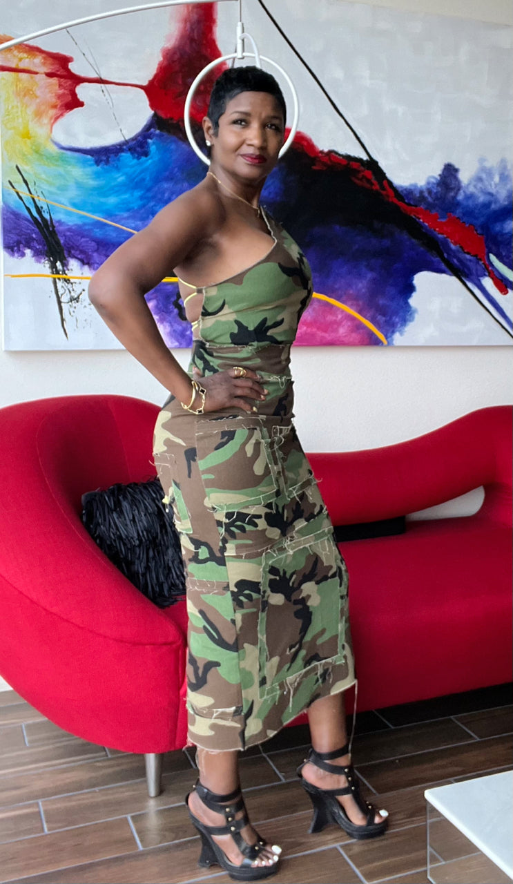 Who Run the World Camo Dress