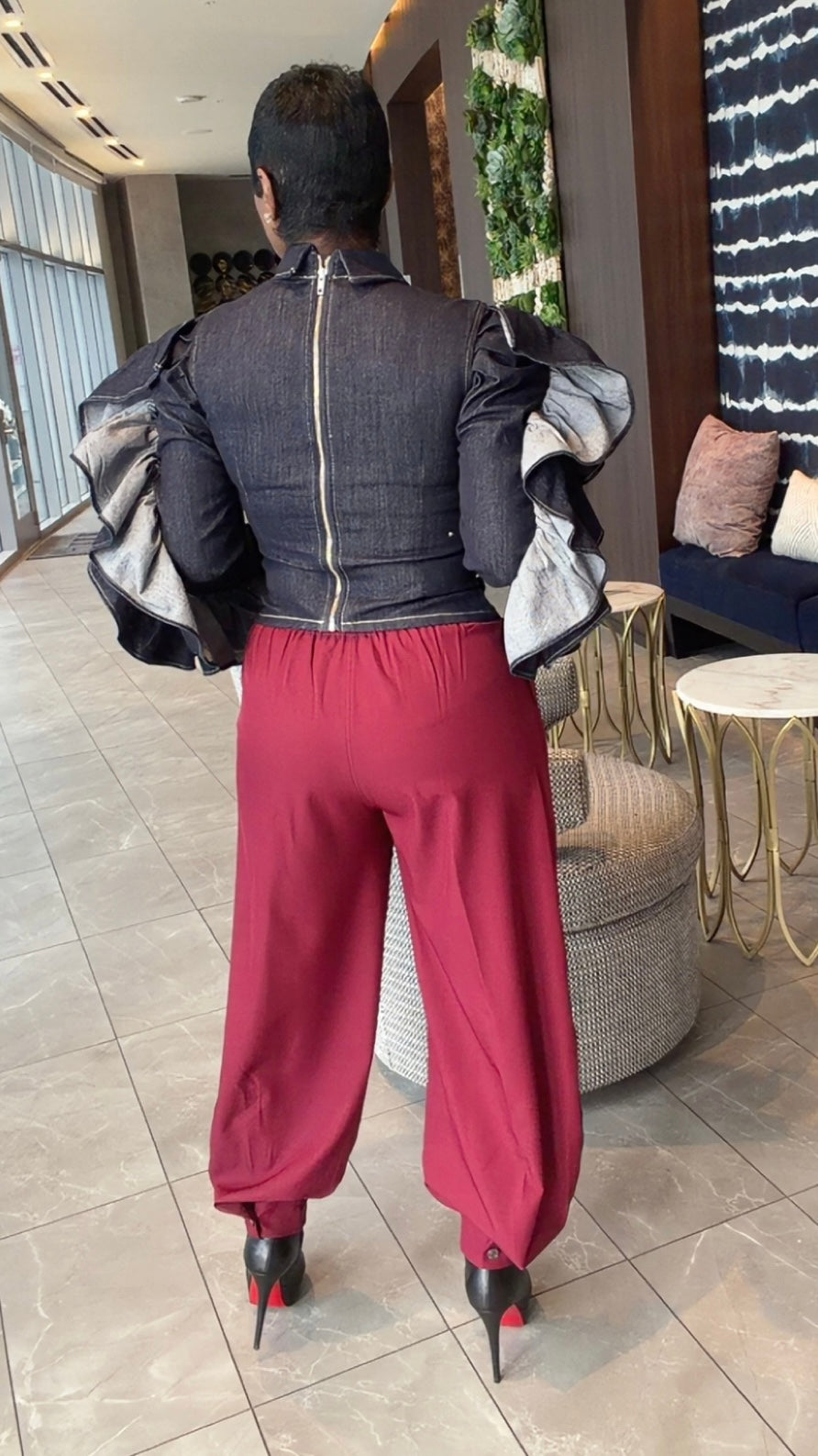 Cool Enough Burgundy Pants