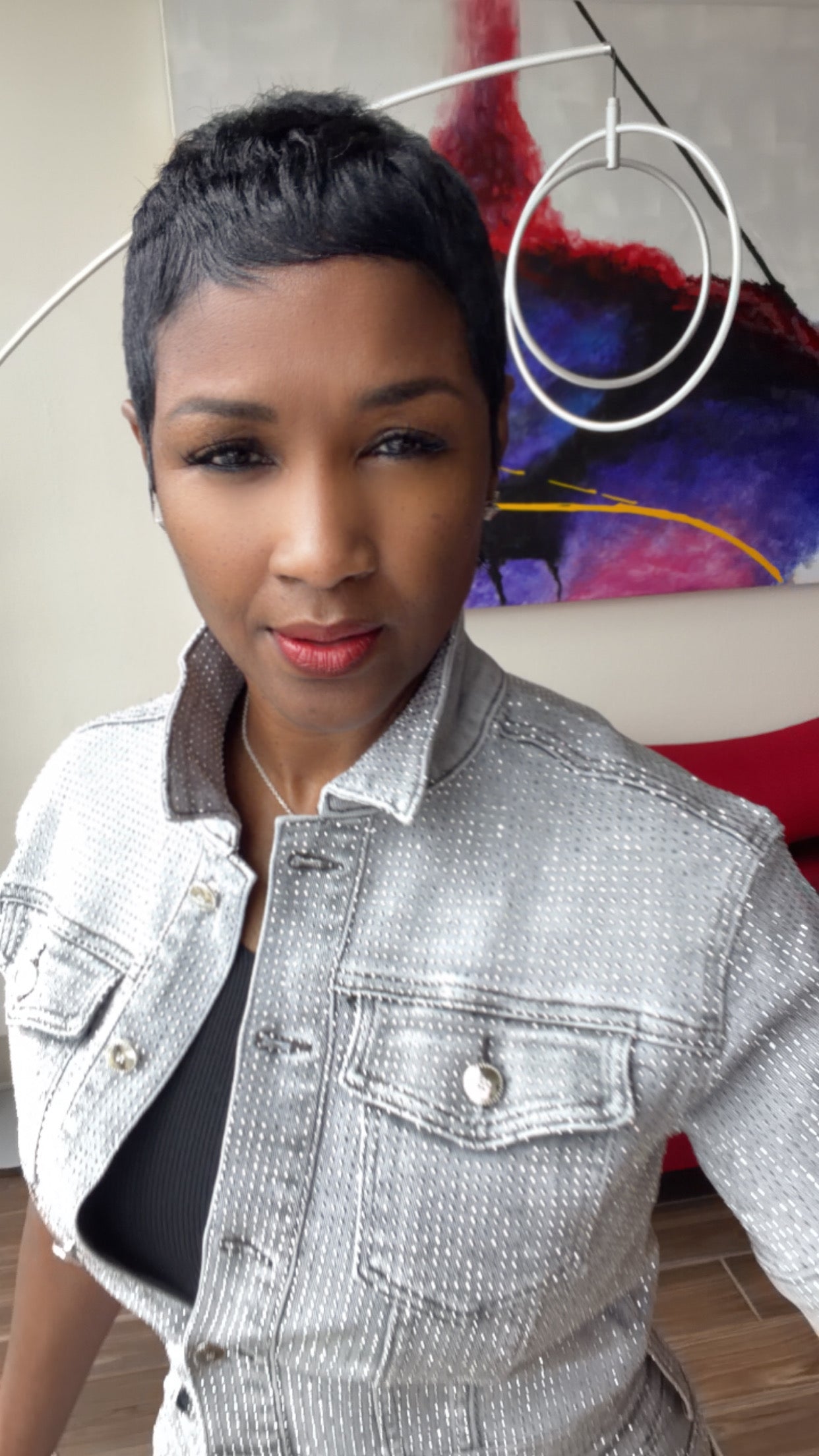 Make It Rain with Rhinestones Denim Jacket