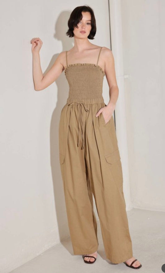 One Of A Kind Linen Jumpsuit