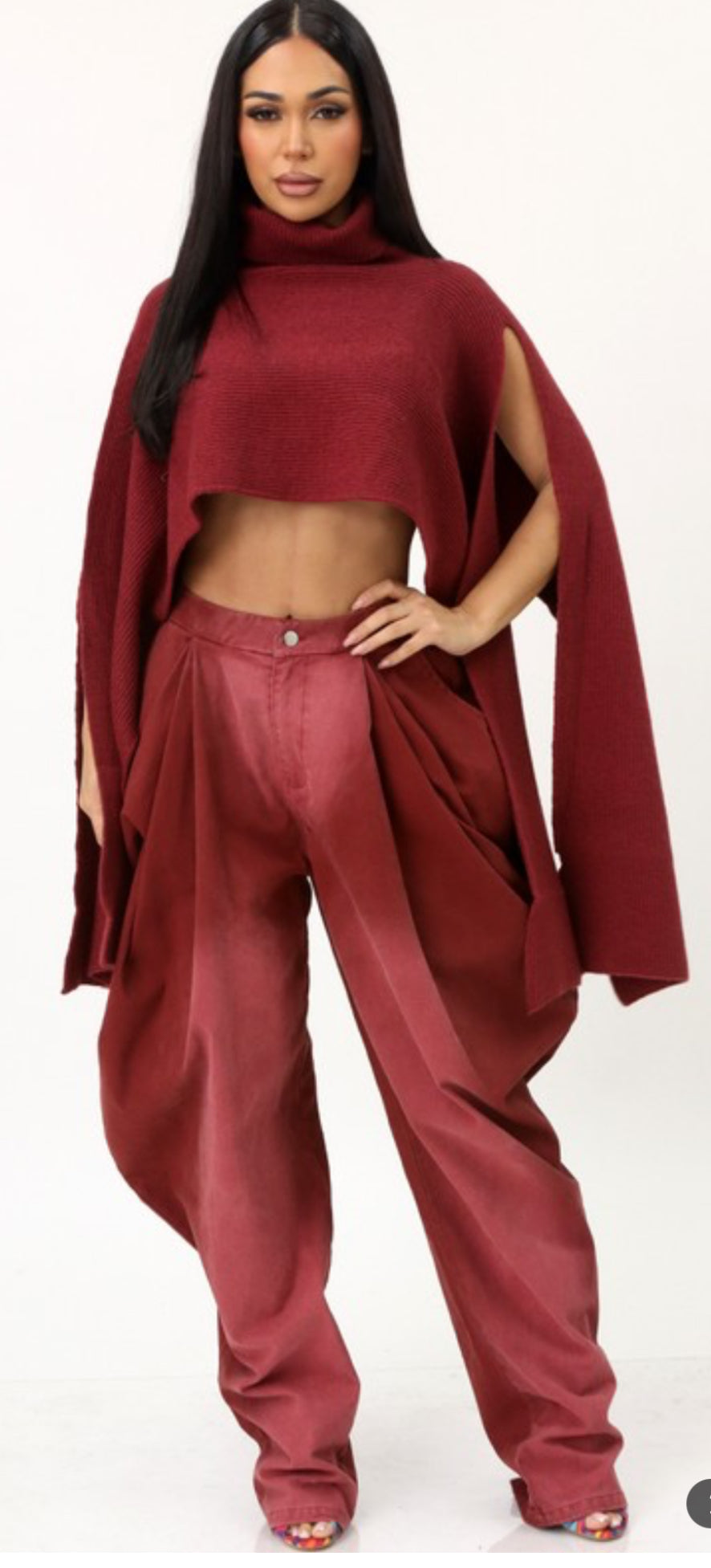 Mock Neck Sweater Top