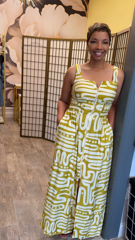Lime Yellow Maxi Dress