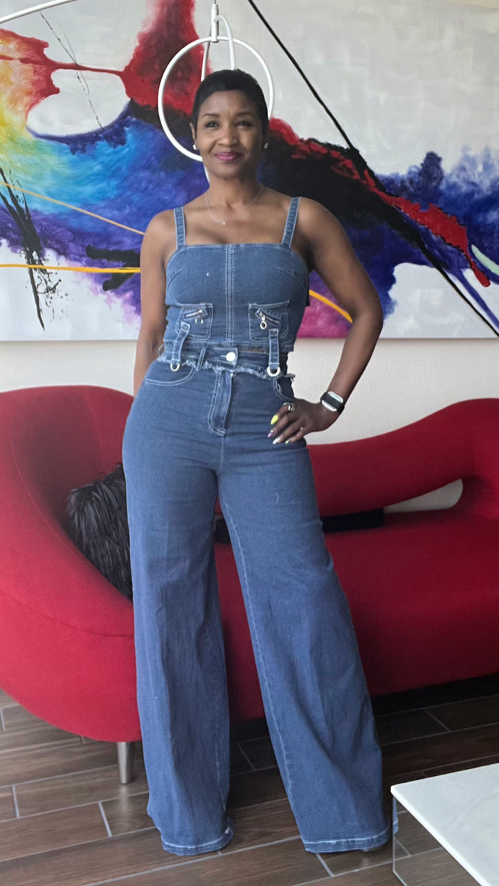 Just Wanna Rock Denim Pants set