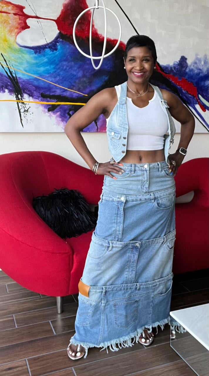 Level Up Denim Skirt