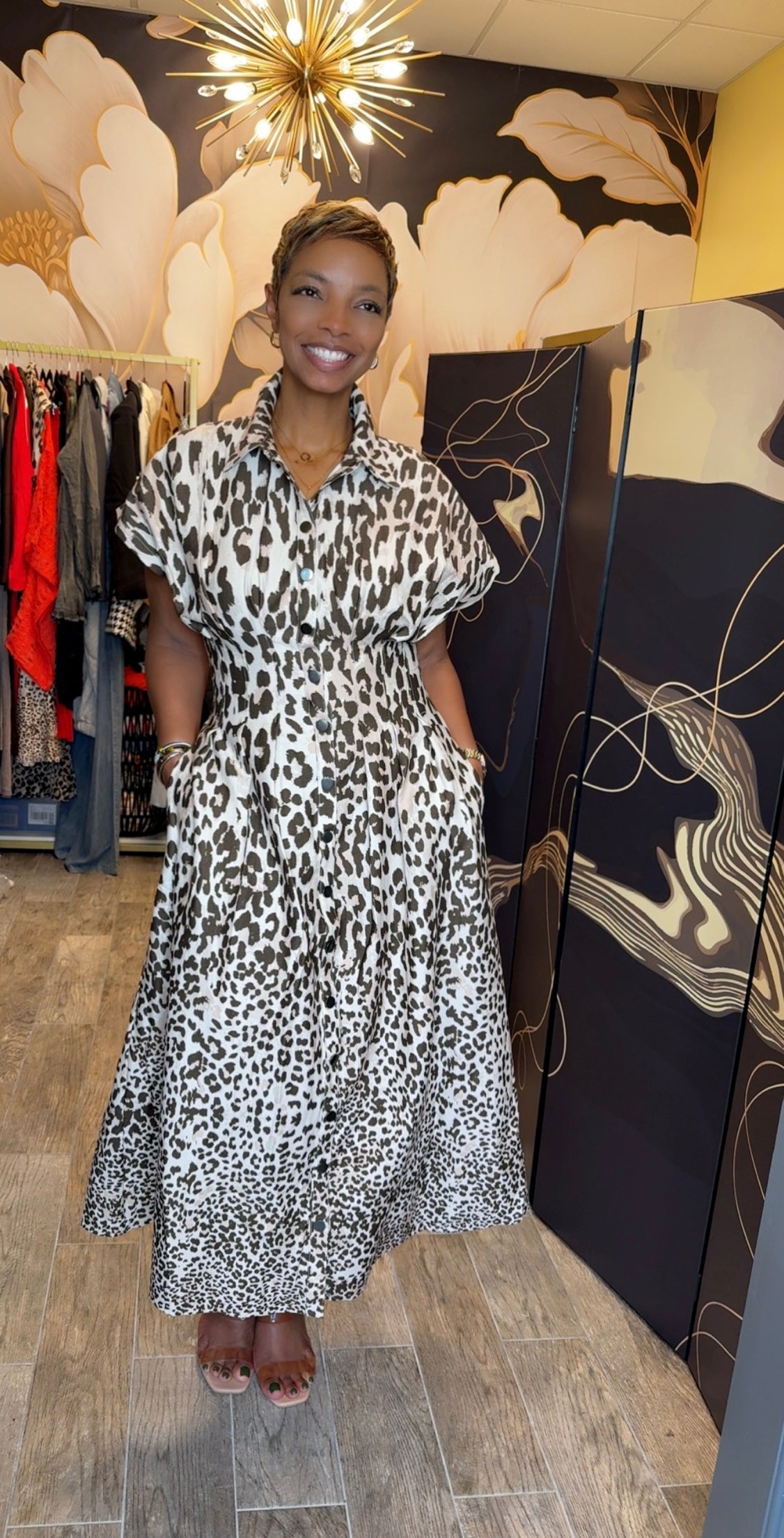 Bossy Leopard Print Dress