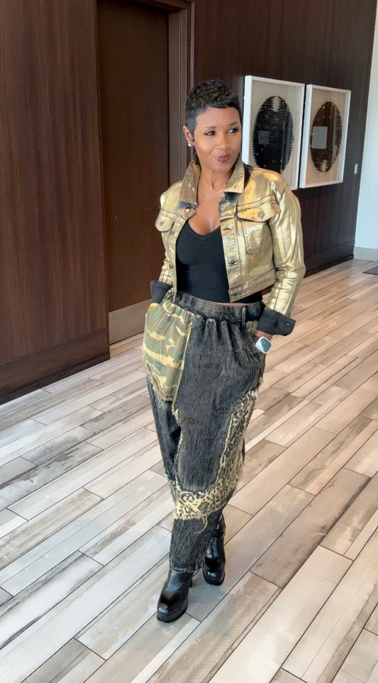 Camo and Leopard Mixup Pants